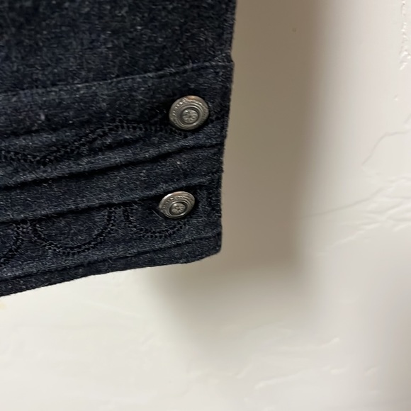 Chicos wool blend cropped jacket.  Size small. Great detailing. Hook/eye close - Picture 3 of 6